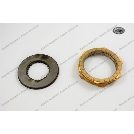 Clutch Kit Maico 250/440/490 1977-1982 Sinter and Steel discs, includes 7 sinter discs and 6 steel discs