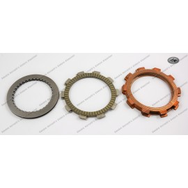 Clutch Kit Maico 250/320/490 1983-1989 Sinter and Steel discs, includes 5 sinter discs, 2 organic and 6 steel discs