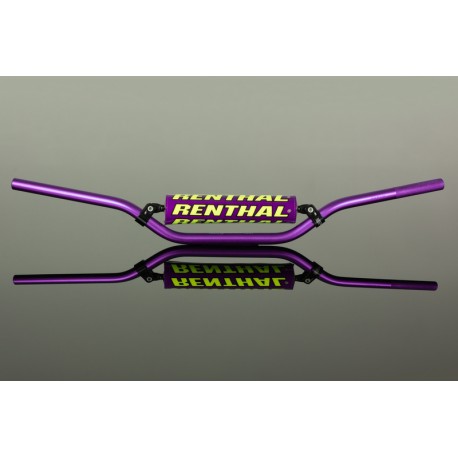 Renthal Lenker Aluminium Retro 90s Violett Enduro RC Hoch (Breite 814mm, Höhe 119mm) mit Lenkerrolle