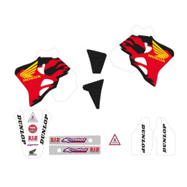 Decal Kit Tecnosel Vintage Honda USA 1995 CR 125 95-97, CR250 95-96 , Seat Cover not included