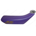 Seat purple, KTM 125 EGS/SX, model 1994 with logo printed on the sides, NOS part