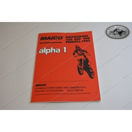 owners- and repair manual Maico Alpha 250/400/490 Motocross 1982