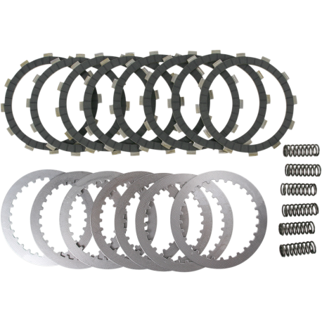 EBC Dirt Racer Clutch Kit for Honda CR 250 R 1990-2007 and CR 500 R 1990-2001 with Fibre Discs, Steel Discs, clutch springs