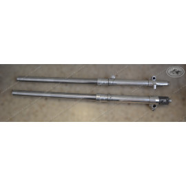 Kayaba 43mm Fork polished, from Yamaha TT600 1983-1984 for Duplex front wheeler, progressive springs, new OEM air valves