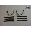 plastic wire bracket kit black, kit with 8 pieces for one bike