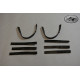 plastic wire bracket kit black, kit with 8 pieces for one bike