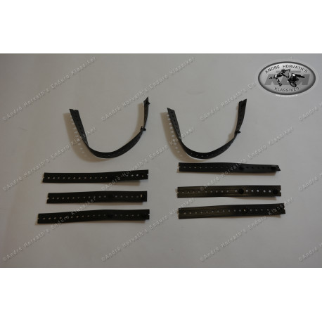 Kabelbandsatz  mit PVC Nagel, schwarz, Set mit 8 Stück