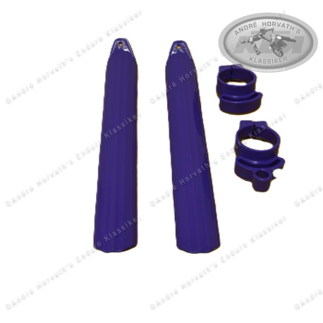 Fork Guard Kit Purple small for WP 40mm USD fork incl. brackets, fits KTM/Husqvarna or other models 1984-1997