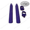 Gabelschutzsatz schmal Violett für WP40mm Upside Down Gabel ab 1984