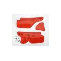 Side Panel Kit Flash Red for Honda XR 600 R 1986-1987, XR 250 R 1986-1995 and XR 350 R 1985