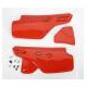 Side Panel Kit Flash Red for Honda XR 600 R 1986-1987, XR 250 R 1986-1995 and XR 350 R 1985