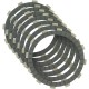 EBC Kupplungsbelaglamellensatz für Honda CR 250/480/500 1983-1989 und XR 500/600 1984-2000 Carbon Fiber