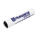 handlebar pad Husqvarna white with dark blue letters