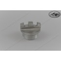 Oil Filler screw plug in billet aluminium for Husqvarna models (replaces old plastic fillter plugs) M30x2