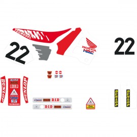 Decal Kit Tecnosel Vintage Honda USA 1991 , Seat Cover not included