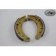 front brake shoe kit Duplex Drum Husqvarna 160x25mm, model years 1982-1984, CR 125, WR 125, 