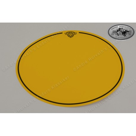 decal yellow for number plate Maico models with Maico logo