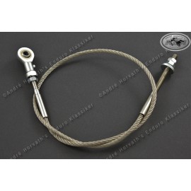Rear Brake Cable Maico stainless steel with nut and swivel head