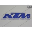 KTM Gas Tank Decal translucent Plastic with blue sticker, length 170mm, distance of mounting holes 127mm, sold each piece