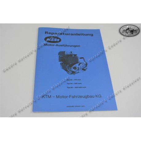 Ktm Repair Manual Engine For Ktm Engine Type 52 54 55 175 250 350 400 Gs Mc Models